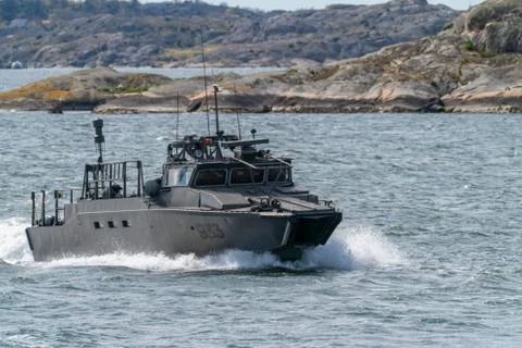 CB90-class fast assault craft. Stock Photos
