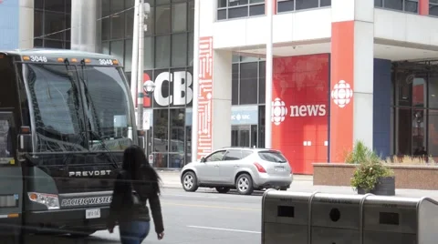 CBC Broadcasting Centre - Toronto Stock Footage