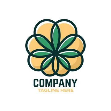 CBD cannabis logo Stock Illustration