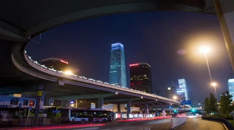 CBD night in Beijing Stock-Footage 32518714