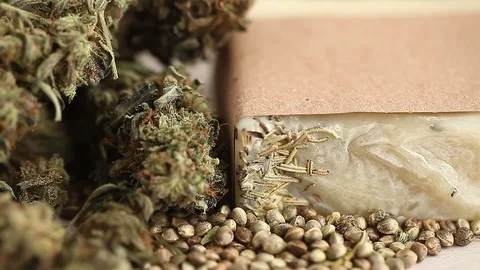 CBD oil hemp products Stock Footage 102448637