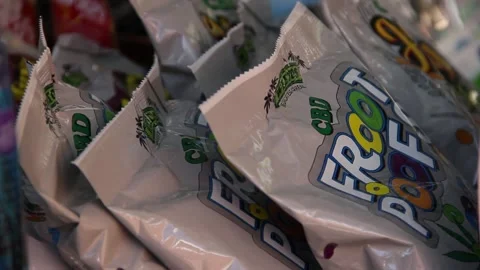 CBD snack display Stock Footage 150803740