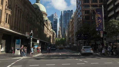 Cbd time-lapse Sydney Stock Footage 109425318