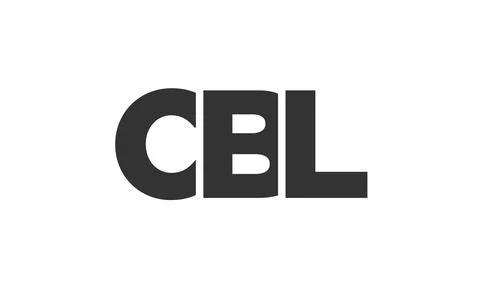 CBL logo design template with strong and modern bold text. Initial based ve.. Stock Illustration