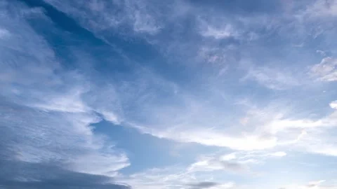 CBlue sky white clouds. Cumulus cloud cloudscape time lapse. Stock Footage 252142443