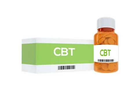 CBT therapeutic concept Stock Illustration