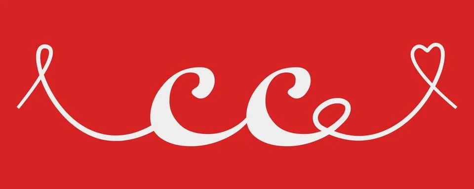 CC initial wedding monogram calligraphy vector illustration. Hand drawn let.. Stock-Illustration