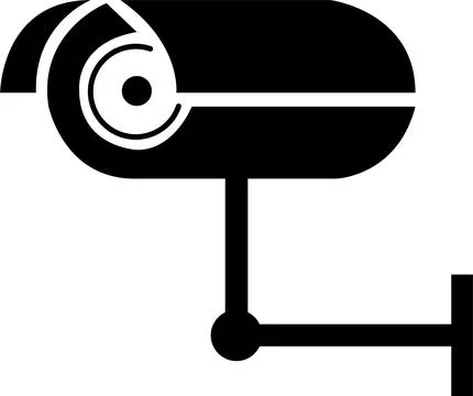 CC tv Camera icon vector design, Security camera icon, Cc tv symbol, CC TV .. Illustrazione stock