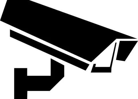 CC tv Camera icon vector design, Security camera icon, Cc tv symbol, CC TV .. Illustrazione stock