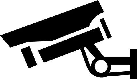 CC tv Camera icon vector design, Security camera icon, Cc tv symbol, CC TV .. Stock Illustration