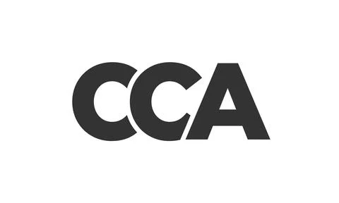 CCA logo design template with strong and modern bold text. Initial based ve.. Stock Illustration