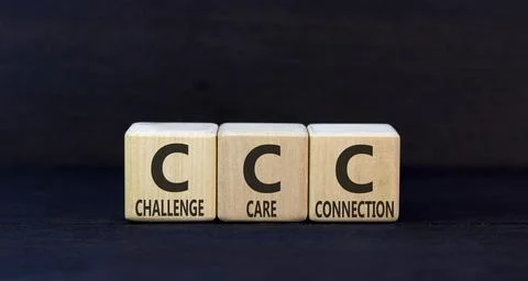 CCC challenge care connection symbol. Concept words CCC challenge care conn.. Stockfoto's