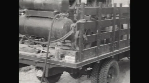 CCC jackhammers pan 1936 Stock Footage 56161153