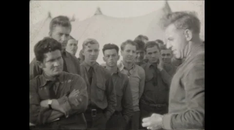 CCC members 1936 Video stock 56161204