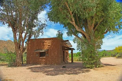 CCC Museum on La Posta Quemada Ranch in Colossal Cave Mountain Park Stock Photos