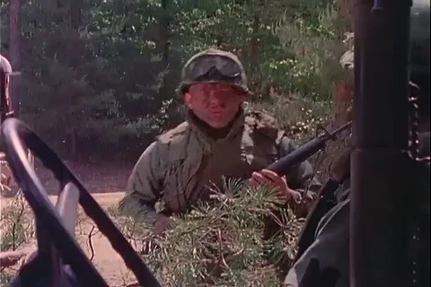 CCP units reports information movements of enemy and road condition - 1976 Stock Footage 107698116