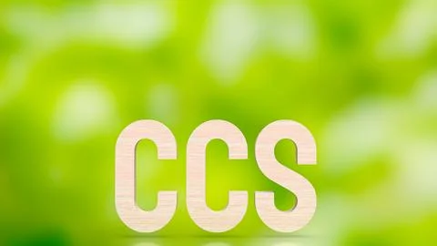 The ccs mean Carbon Capture and Storage for technology or eco concept 3d re.. Stock Illustration