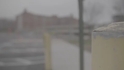 CCSU Campus Empty Parking Lot Stock Footage 127928700
