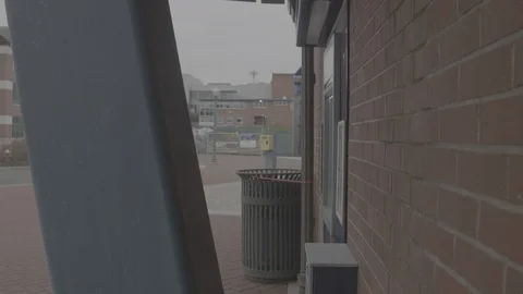 CCSU Campus Empty Parking Lot 02 Stock Footage 127930395