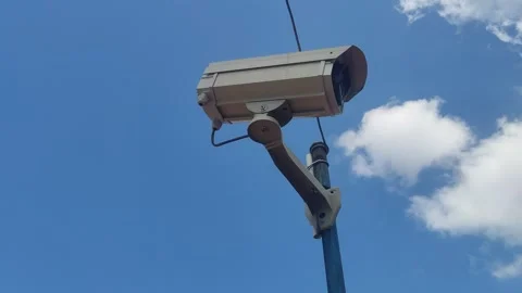 CCTV blue sky Stock Footage 280289761
