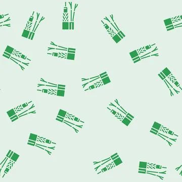 Cctv cable wire glyph seamless pattern Stock Illustration