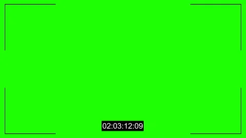 CCTV cam noise and timecode chroma key Video stock 89288592