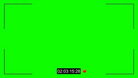 CCTV cam noise and timecode chroma key Illustrazione stock