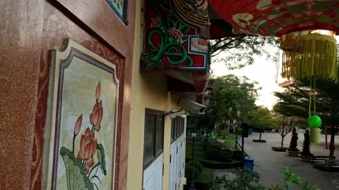 CCTV camera in Chinese temple Stock Footage 207662428
