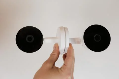 CCTV camera for home security. Videcam, smart home technology Stock Photos