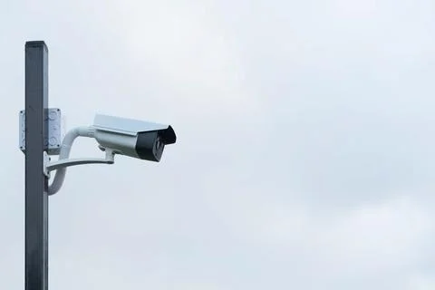 CCTV camera at house,security camera Stock-Fotos