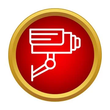 Cctv camera icon conveying security and surveillance Illustrazione stock