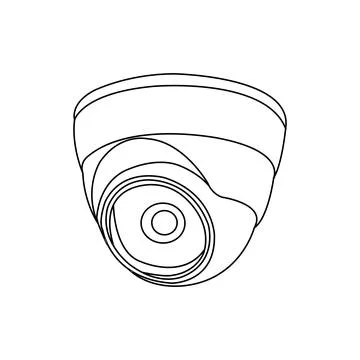 Cctv camera icon Stock Illustration
