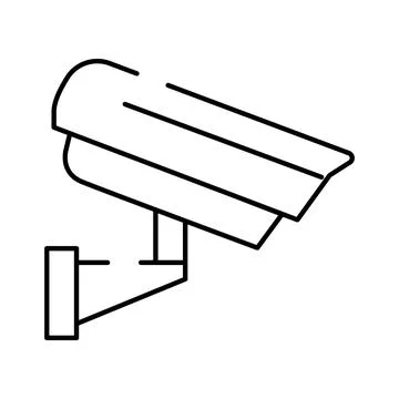 Cctv camera icon symbol of security monitoring Stock Illustration