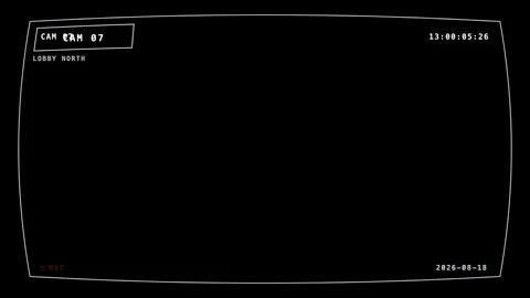 Cctv Camera Id Location Label Overlay On Black Background Vidéo 342719310