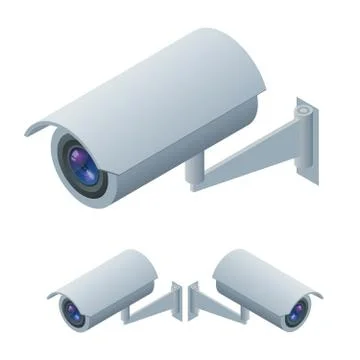 CCTV camera Stock Illustration