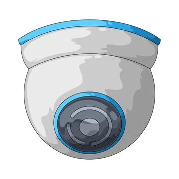 CCTV camera illustration Stock Illustration