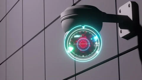 CCTV camera installed on wall of the building.  스톡 동영상 227971629