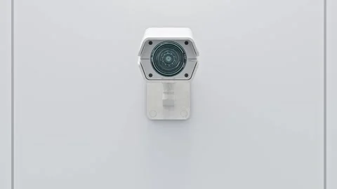 CCTV camera installed on wall of the building. Stock Footage 302880175