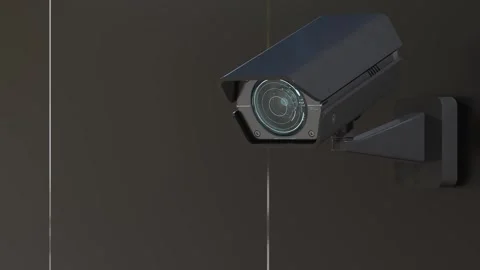CCTV camera installed on wall of the building. Stock Footage 302880176
