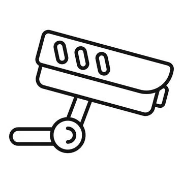 Cctv camera keeping watch over you providing security Ilustración de archivo