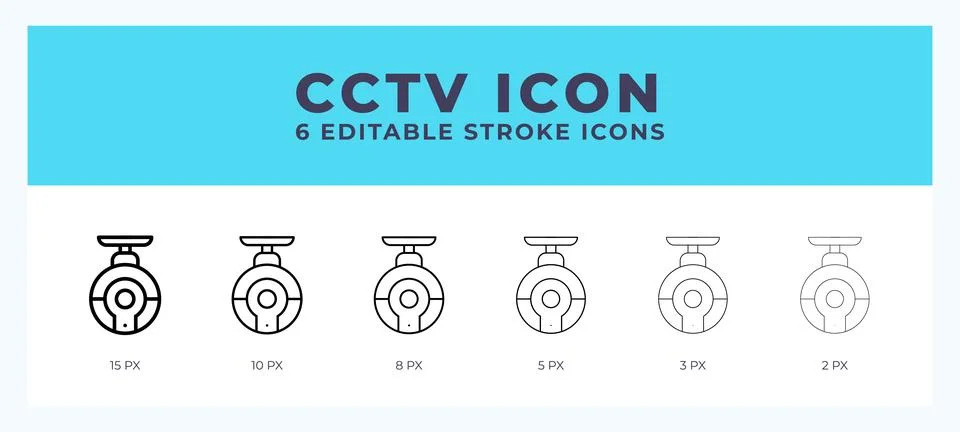 Cctv camera line icon. High quality icon symbol for web design. App Stock Illustration