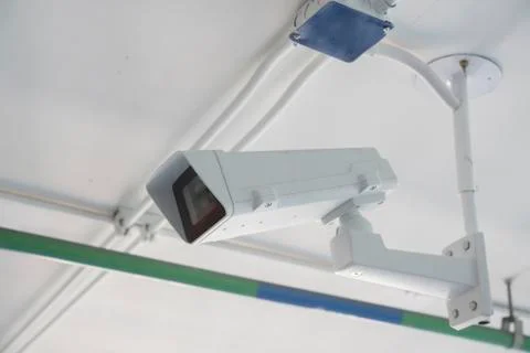 Cctv camera in office building Stock Photos