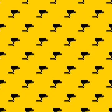 CCTV camera pattern vector Illustrazione stock