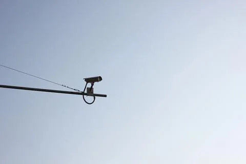 CCTV camera pole Stock Photos