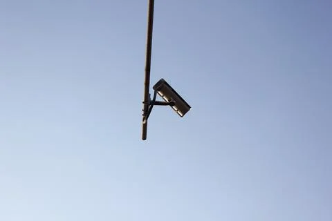 CCTV camera pole Stock Photos