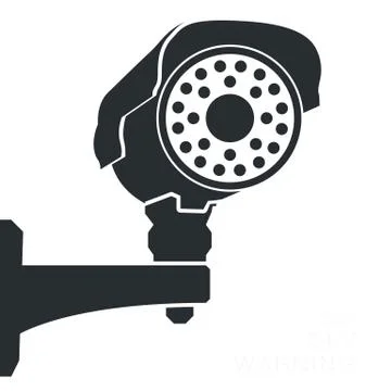 CCTV Camera. Security Surveillance System Stock Illustration