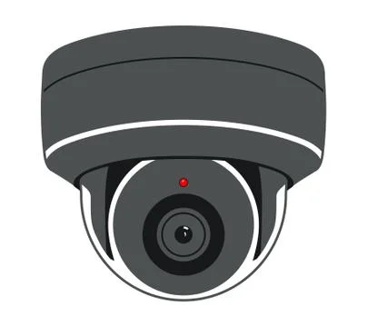 CCTV Camera. Security Surveillance System Stock Illustration
