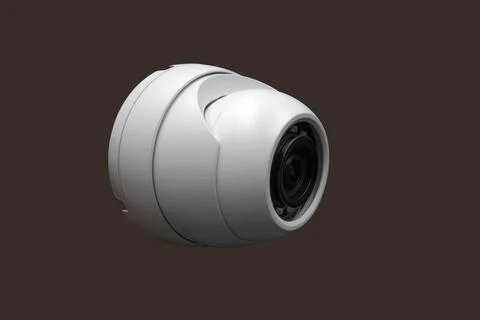 CCTV camera security system. Video surveillance camera on the wall Stock Photos