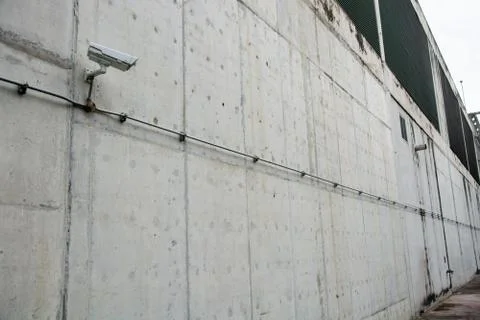 CCTV camera on the wall Stock Photos