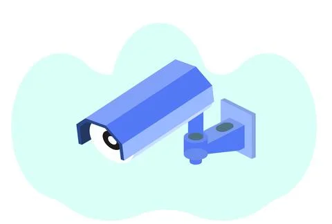 CCTV Concept Illustration Stock Illustration